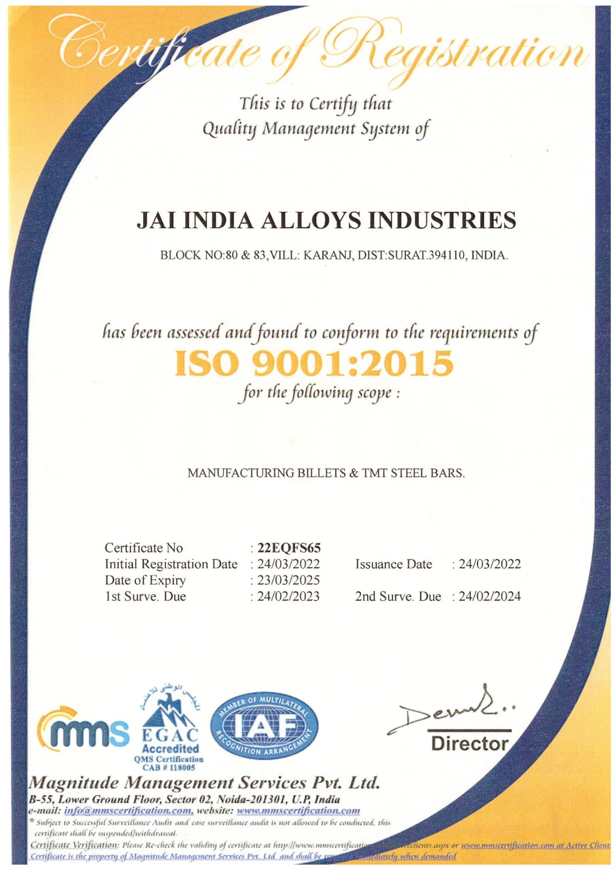 Certificate 6