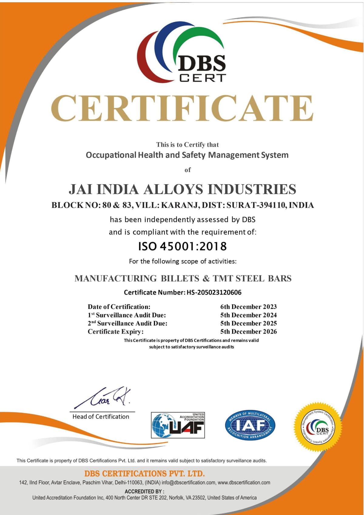Certificate 7