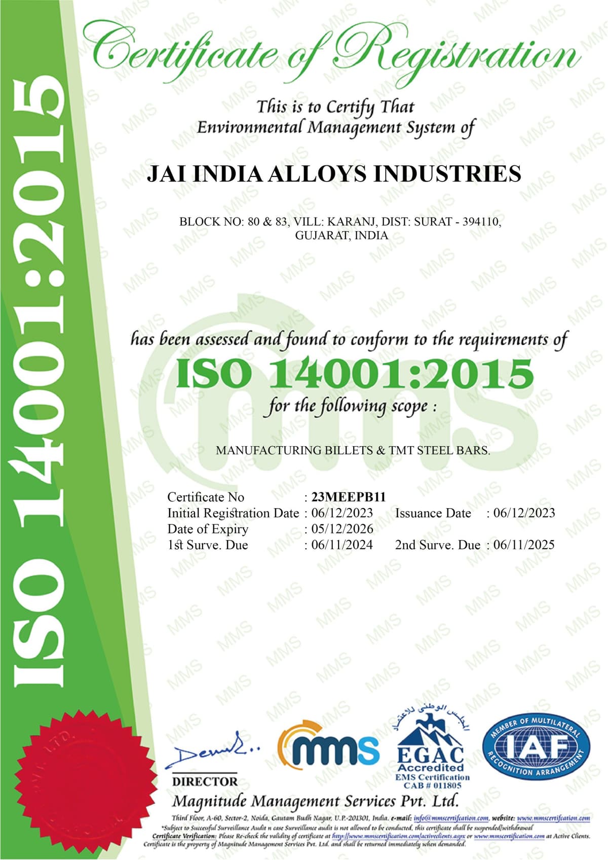 Certificate 9